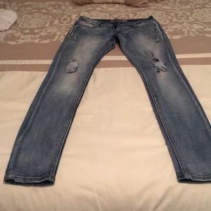 Straight leg jeans